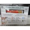 Image 2 : New 58 piece Mini Canvas Art Set / 6 mini canvases with Easels / paints/brushes