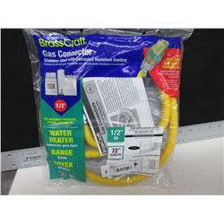 New Brass Craft GAS line Connector 72 inch / Water Heater/ Range / Dryer