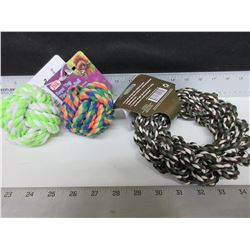 New Braided Rope Toy Balls & Hoop for Dogs
