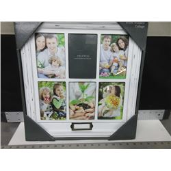 New 6 opening Picture Frame / distressed look shabby chic