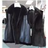 Image 1 : Leather Reverse Sheared Mink Short Vest