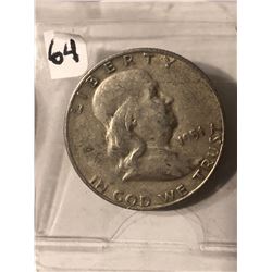 1951 S Silver Franklin Half Dollar Nice Early US Silver Coin
