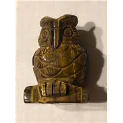 Beautiful Large Tiger Eye Gemstone Solid OWL weight 60 grams