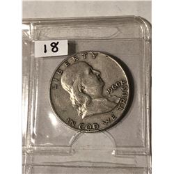 1960 D Franklin Silver Half Dollar Nice Early Silver US Coin