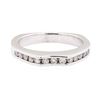 Image 2 : 0.26 ctw Diamond Channel Ring - 14KT White Gold