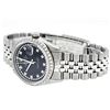 Image 4 : Rolex Mens Stainless Steel Black String Diamond 36MM Datejust Wristwatch