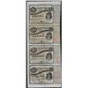 Image 1 : Uncut Sheet of (4) State of Louisiana Baby Bond Obsolete Notes