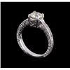 Image 4 : 1.24 ctw Diamond Ring - 14KT White Gold