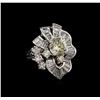 Image 1 : 3.62 ctw Diamond Ring - Platinum