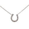 Image 2 : 0.40 ctw Diamond Pendant with Chain - 14KT White Gold