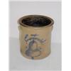 Image 1 : 20TH CENT.DECORATED STONEWARE 2 GAL. CROCK "CENTENNIAL 1876" W/ BELL