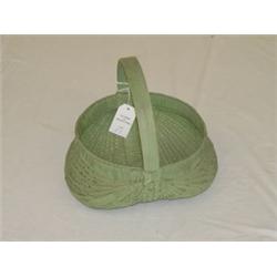 BUTTOCKS BASKET W/ APPLE GREEN PAINT