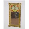 Image 1 : FEDERAL SPLIT COLUMN MIRROR W/ REVERSE PAINTING OF YOUNG LADY IN FLOWERED DRESS