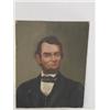 Image 1 : 19TH CENT. OIL PAINTING ON BOARD ABE LINCOLN, UNSIGNED (24" X 17 1/2")