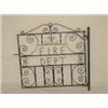Image 1 : WROUGHT IRON GATE "FIRE DEPT."