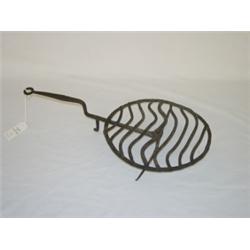 EARLY WROUGHT IRON WHIRLING BROILER