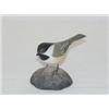 Image 1 : MINIATURE CARVED & PAINTED BIRD - CHICKADEE SIGNED JESS BLACKSTONE
