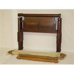 CLASSICAL-EMPIRE MAHOGANY ROPE BED