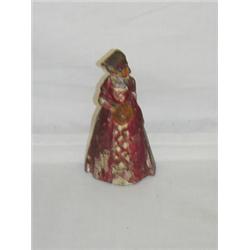 6 1/2" CAST IRON COLONIAL LADY DOORSTOP