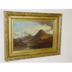 OIL ON CANVAS TITLED KARVERY'S POND PEACHAM VERMONT SIGNED HARVEY YOUNG (19 1/2" X 29 1/2")