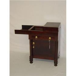 CLASSICAL-EMPIRE MAHOGANY LIFT TOP COMMODE (BEAU BRUMMEL)