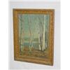 Image 1 : OIL ON ARTIST BOARD BIRCHES SIGNED WM. LAVALLEY (11 3/4" X 8 3/4")