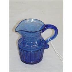 RARE 4 1/2" COBALT SANDWICH CREAMER - GI-29