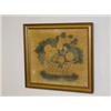 Image 1 : 19TH CENT. THEOREM STILL LIFE BASKET OF FRUIT ON VELVET (13 1/4" X 15")