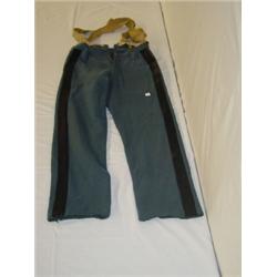 PR. CIVIL WAR LIGHT BLUE WOOL PANTS W/ BLACK PIPING (KERSEY)