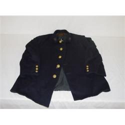 GAR DARK BLUE WOOL WAIST COAT W/ GAR BRASS BUTTONS & #191 CORPS INSIGNIA ON COLLAR