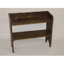 SM. 19TH CENT. PAINTED BUCKET BENCH