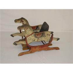 EARLY 20TH CENT. PAINTED HOBBY HORSE