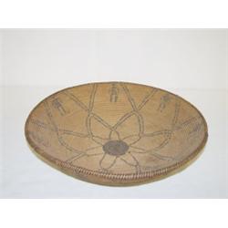 15" AMERICAN INDIAN FIGURAL APACHE BASKET