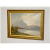 Image 1 : OIL ON ARTIST BOARD LAKE LANDSCAPE, UNSIGNED (14 1/2" X 19 1/2")