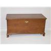 Image 1 : PA CHIPPENDALE WALNUT LIFT TOP BLANKET BOX ON OGEE FEET
