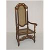 Image 1 : CARVED CROMWELLIAN CHAIR W/ CANED SEAT