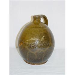 8" NEW ENGLAND REDWARE PEAR SHAPED JUG