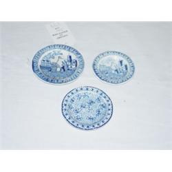 LOT (3) STAFFORSHIRE CHILDRENS DISHES - (2) FRANKLIN'S INSPIRATION ABOUT ELECTRICITY