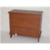 Image 1 : 18TH CENT. PINE LIFT TOP 1 DRAWER BLANKET CHEST W/ RED WASH
