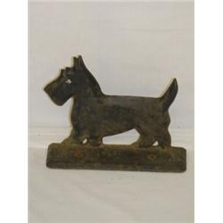 CAST IRON SCOTTIE BOOTSCRAPER DOORSTOP