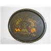 Image 1 : 24 1/2" DECORATED TOLWARE TRAY W/ EAGLE CORNUCOPIA & FRUIT