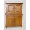 Image 1 : 19TH CENT. 2 PART BLIND FRONT PINE WALL CUPBOARD