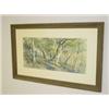 Image 1 : WATERCOLOR WOODLAND LANDSCAPE SIGNED C. SCOTT WHITE 1893 (12 1/2" X 26 1/2")