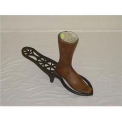 WOODEN & IRON SHOE MAKERS DISPLAY