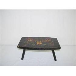 PAINTED DECORATED CRICKET STOOL