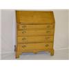 Image 1 : NEW ENGLAND CHIPPENDALE MAPLE SLANT FRONT DESK W/ FULL INTERIOR W/ ROSETTE CARVINGS