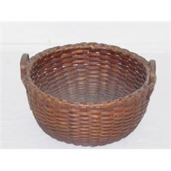 EARLY 17" SPLINT HANDLED BASKET