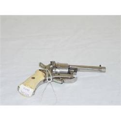 SM. BELGIAN PISTOL W/ IVORY OR BONE GRIPS