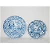 Image 1 : (2) BLUE STAFFORDSHIRE PLATES