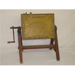 GIFFORDS IMPROVED REVOLVING AERATED CHURN #2-PATENTED, 1882 - WATERTOWN NY W/ ORIGINAL PAINT